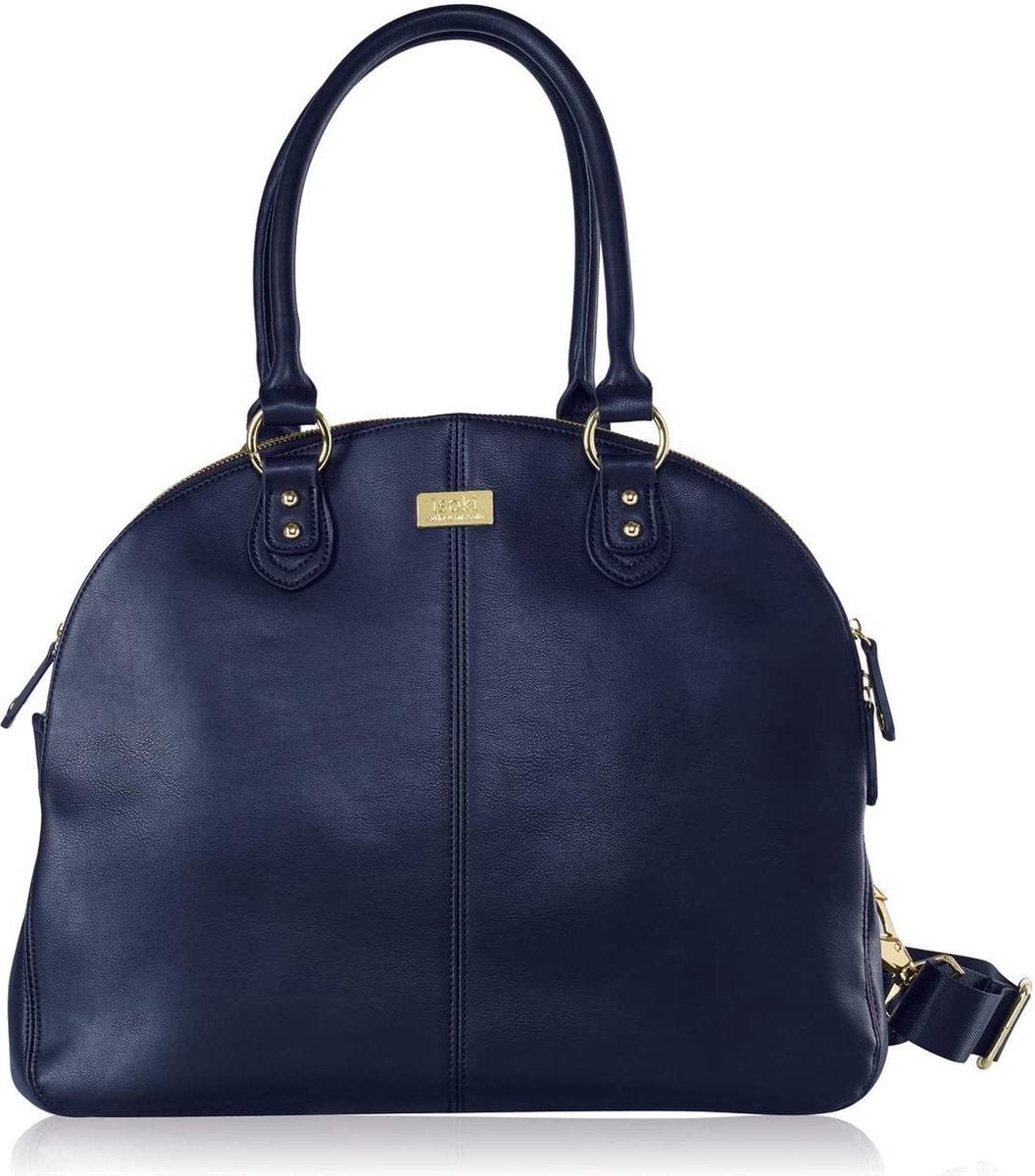 Isoki Verzorgingstas 35 Cm Imitatieleer Donkerblauw