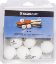 Heemskerk Silver Tafeltennisballen per 12 stuks - Wit - 2 ster