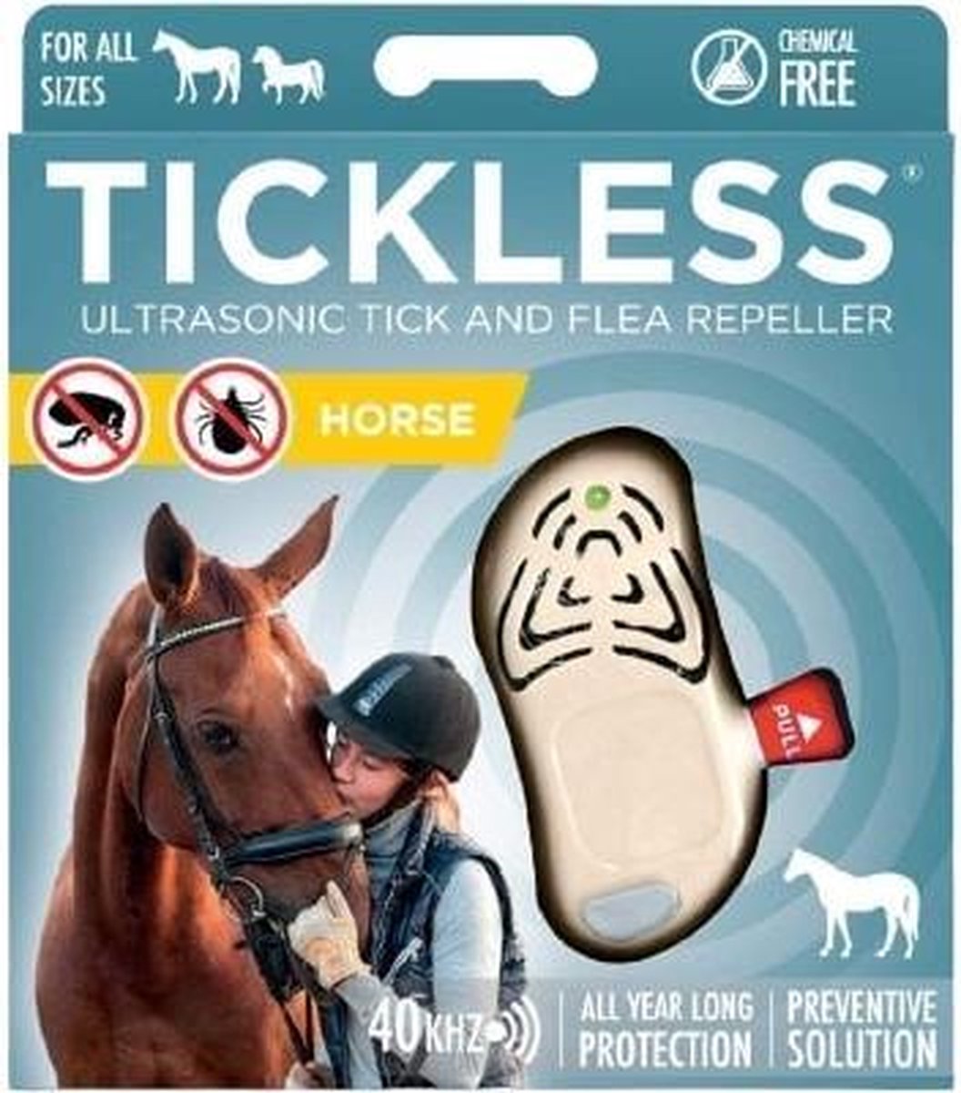 Tickless teek en vlo afweer voor paard beige