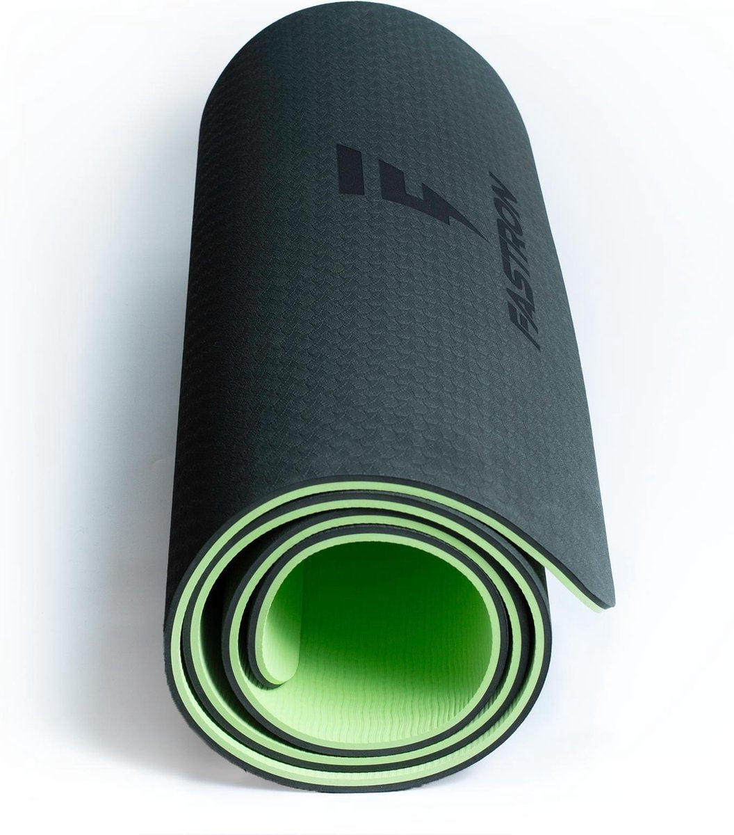 Fitnessmat antislip | Yoga Mat | Trainingsmat | Groen| 8 mm | Youngfits.nl
