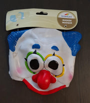 luxe rubberen masker van scary clown