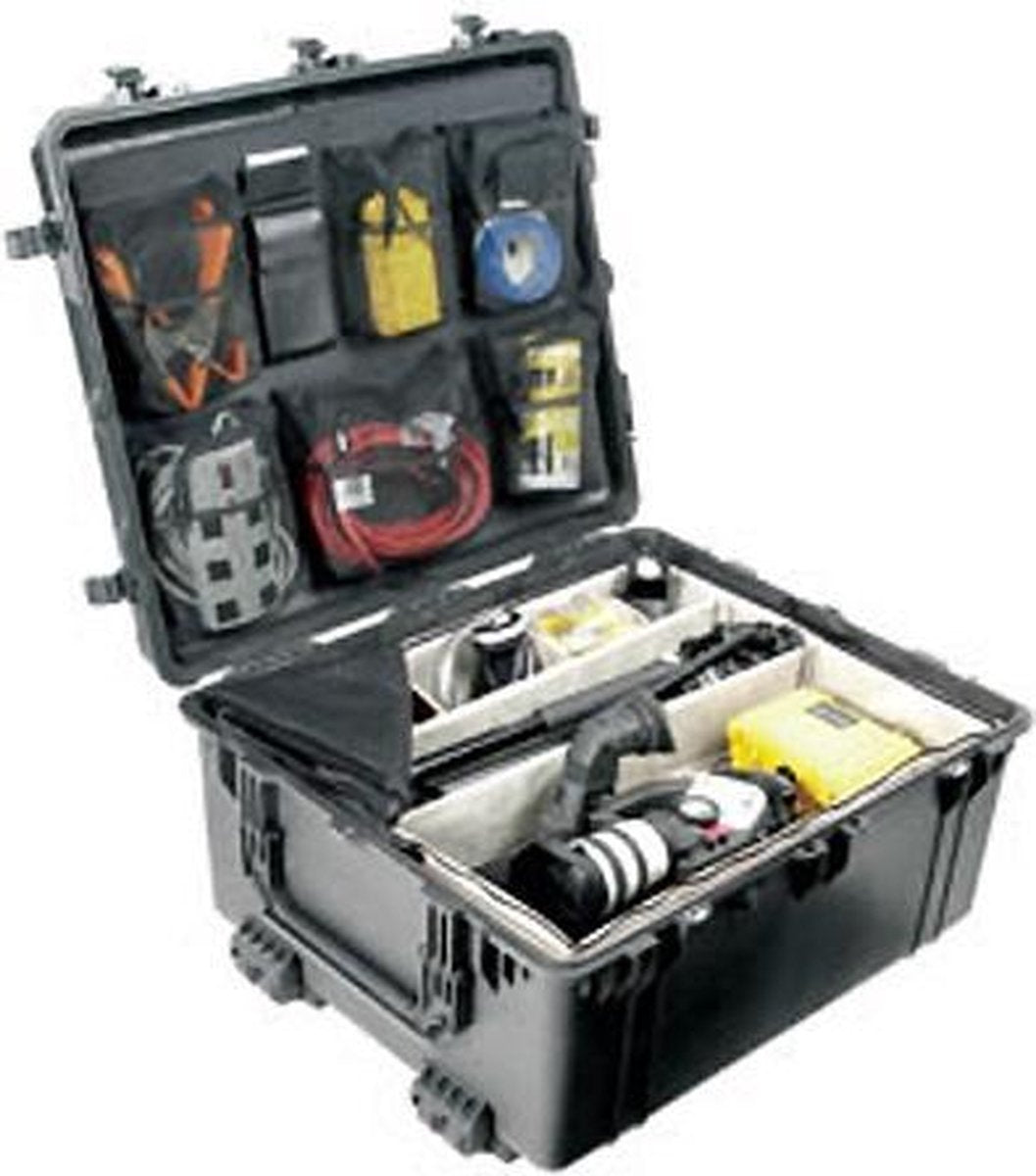 Peli Case   -   Camerakoffer   -   1690    -  Zwart   -  incl. klittenband vakverdeling  76