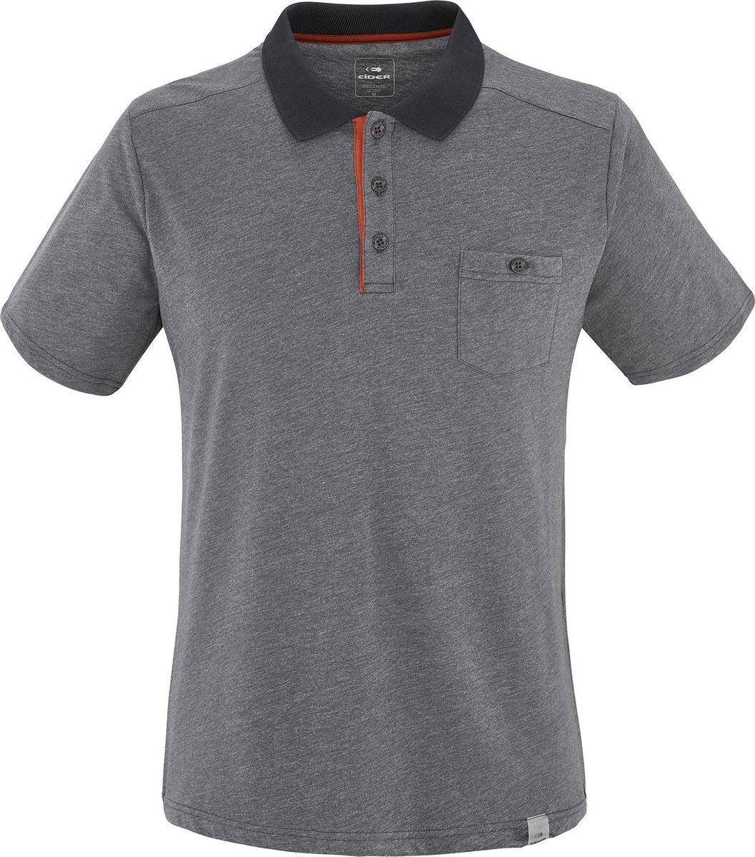 EIder Marko Polo Men - Heren - Polo - Grijs