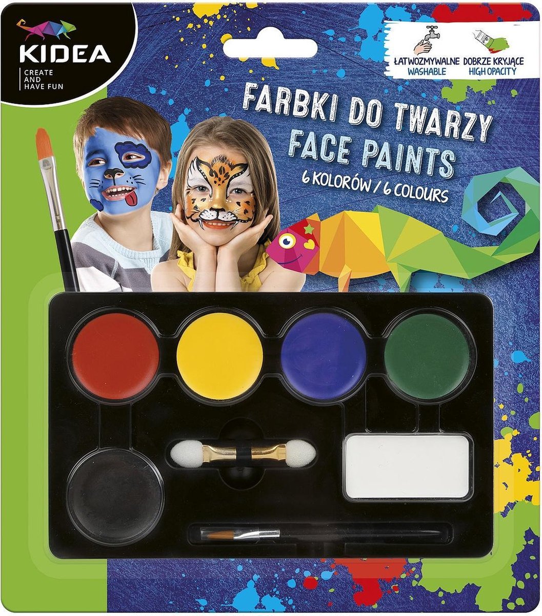 Kidea Schmink-set 6 Kleuren