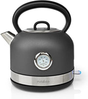 Waterkoker | 1.7 l | Roestvrij Staal | Grijs | Temperatuurindicator | 360 graden draaibaar | Verborgen verwarmingselement | Strix®-controller | Droogkookbeveiliging