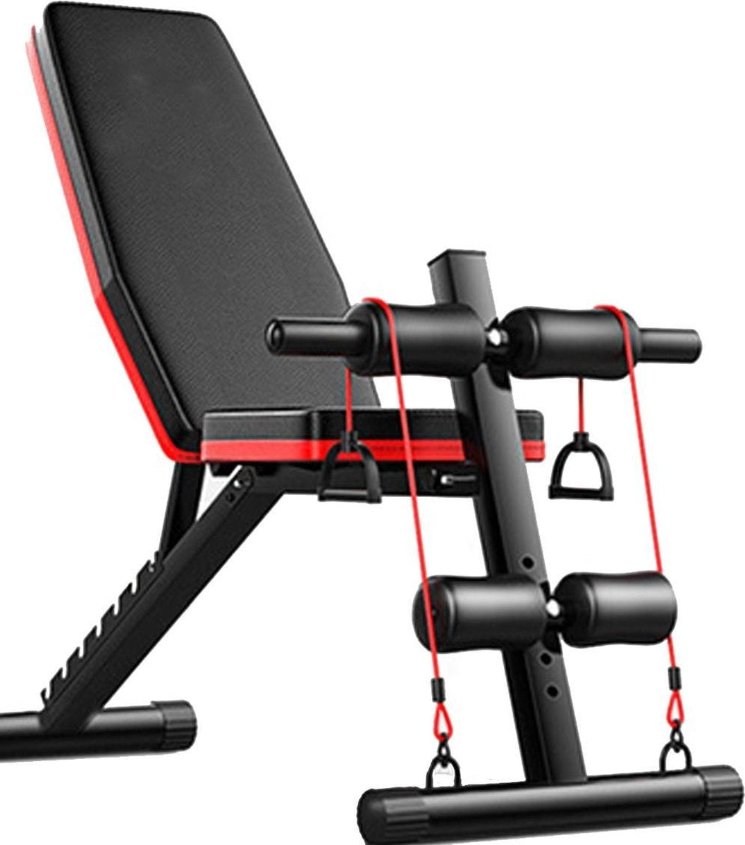 Aquality Fitnessbankje - Halterbank - Verstelbaar - Gewichten bankje - Halter