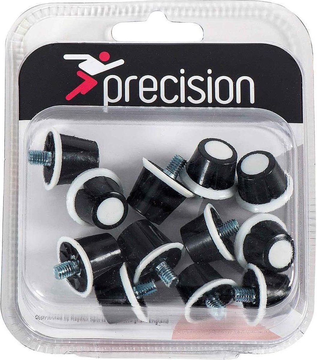 Precision Voetbalnoppen Safety 13/16 Mm Nylon Zwart/wit 12 Stuks