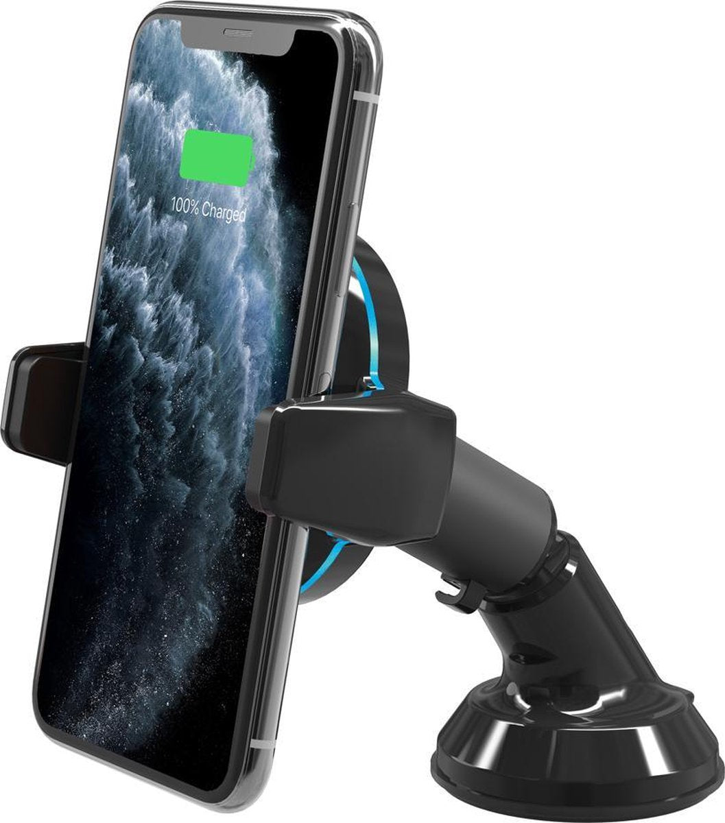 Scosche MagicGrip Double-Pivot Mount met Qi draadloos opladen