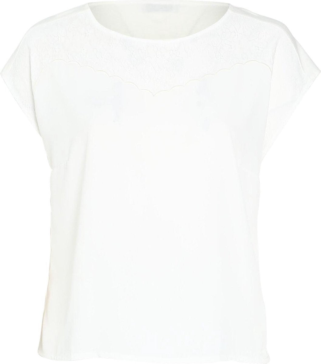Promiss - T-shirt met kant - Ecru