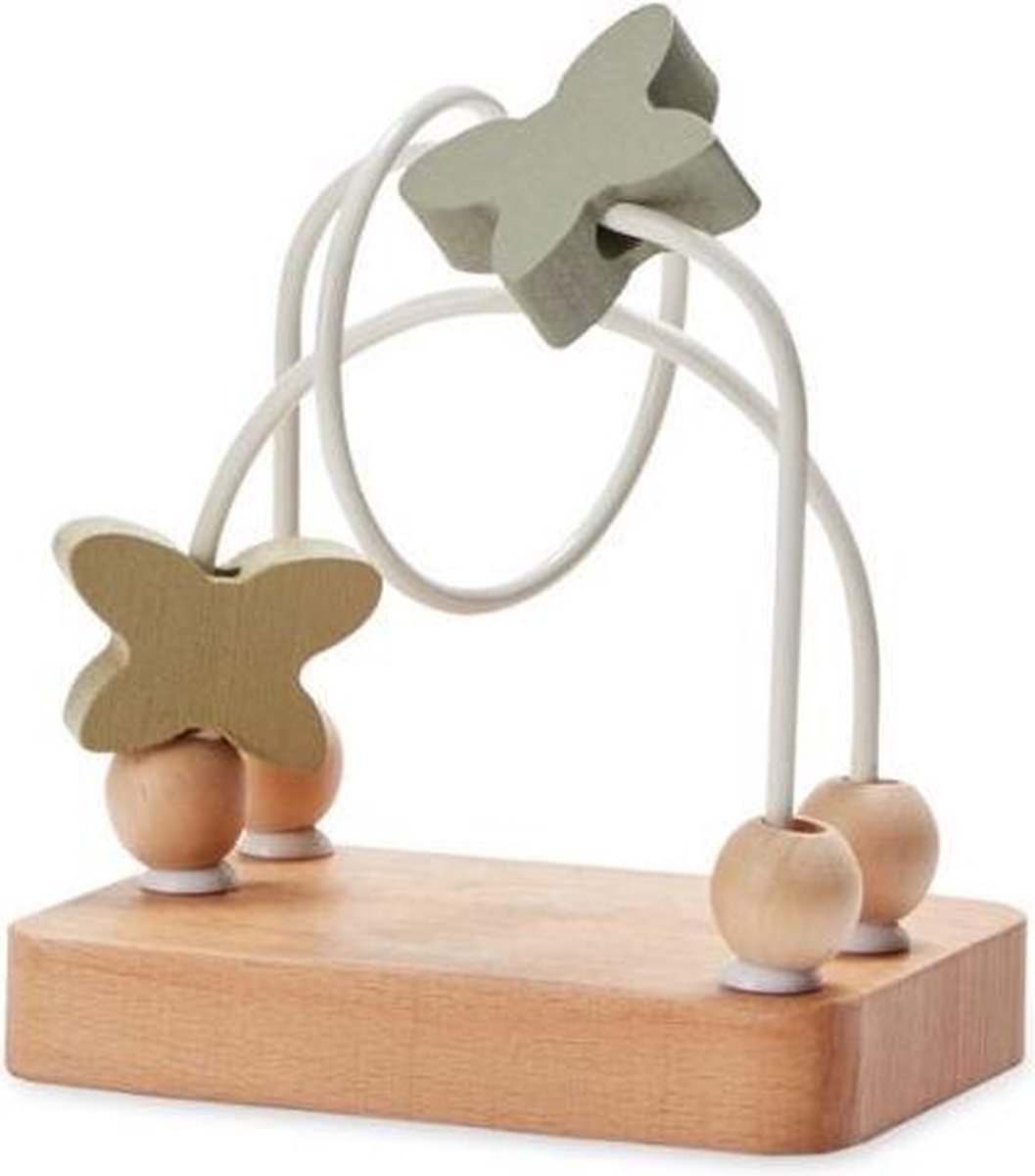 Byastrup Kralenframe Vlinder 13 Cm Hout Blank