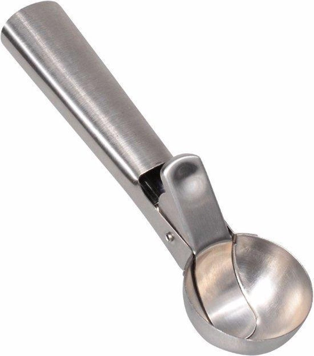 Mundo Luxe RVS ijsschep Ijsboltang – Ijslepel – Portioneerlepel – Oliebollenlepel - Ø 50 MM