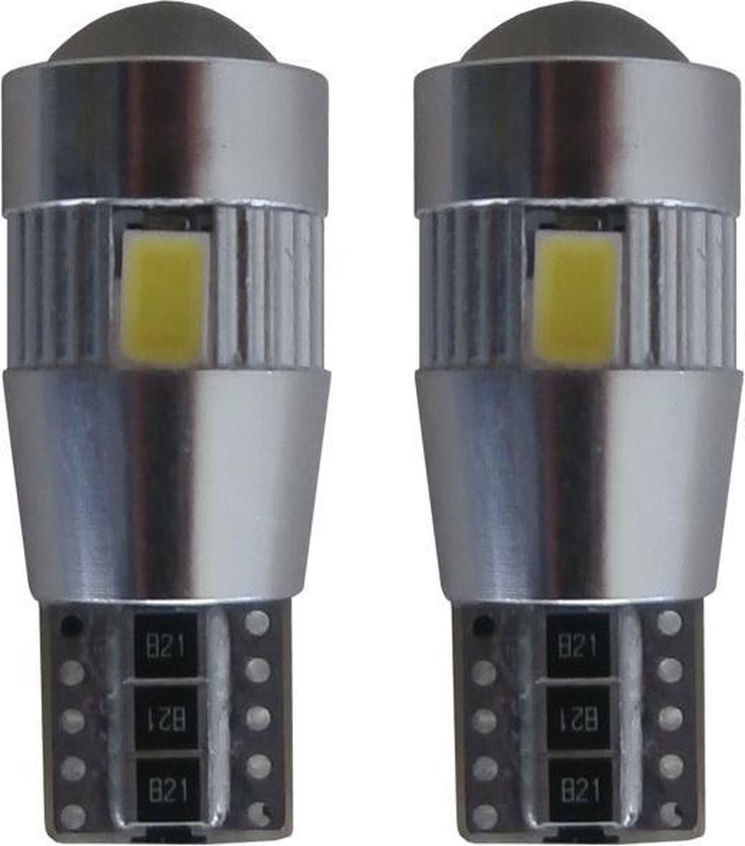W5W-T10 6 HP Canbus LED - korte versie
