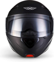 MOTO F20 Matt Black systeemhelm Flip-Up scooterhelm