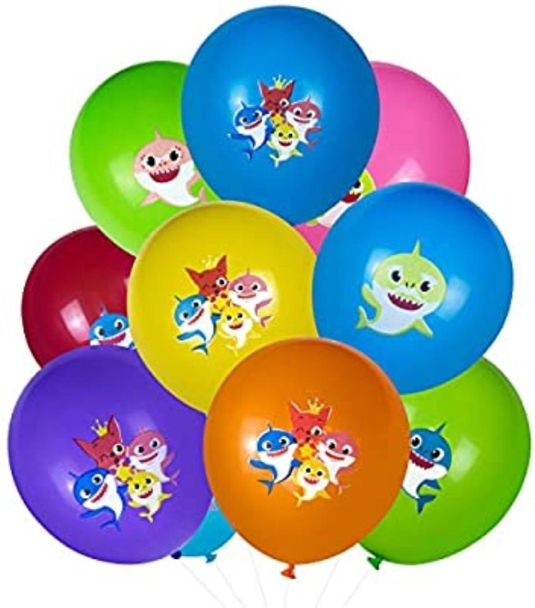 BABYSHARK-LATEX-10STUKS-1SET-BALLONNEN