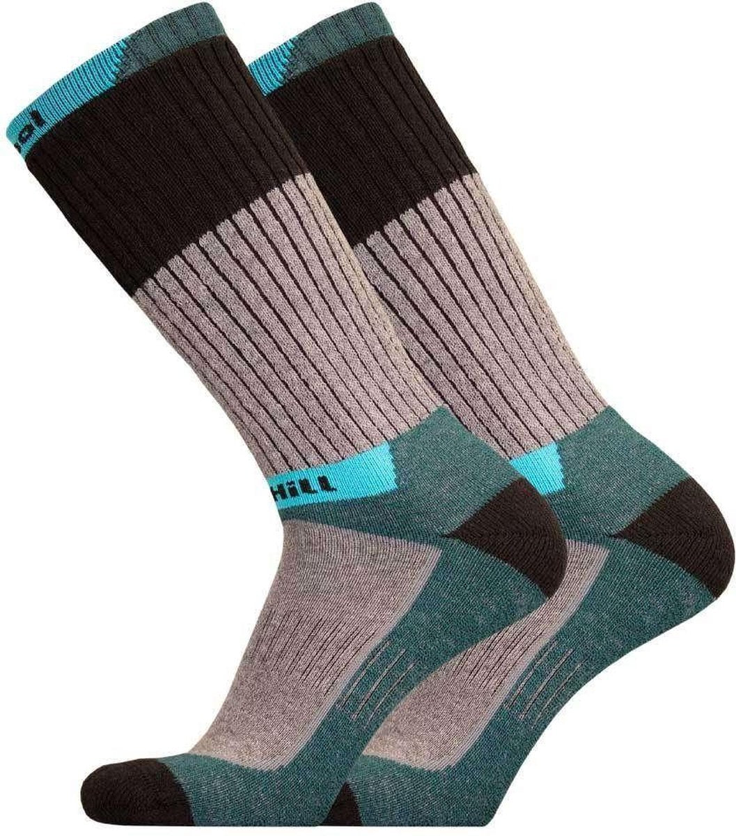 Uphillsport Wandelsokken Hetta Merinowol Zwart/blauw Mt 43-46
