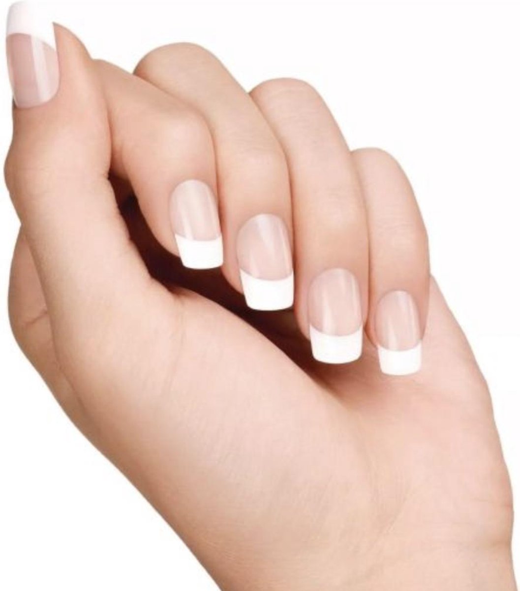 Nepnagels 24 st. | Transparant/Wit | Met Plaktabs | Plaknagels | Nepnagels | Kunstnagels | Nails |