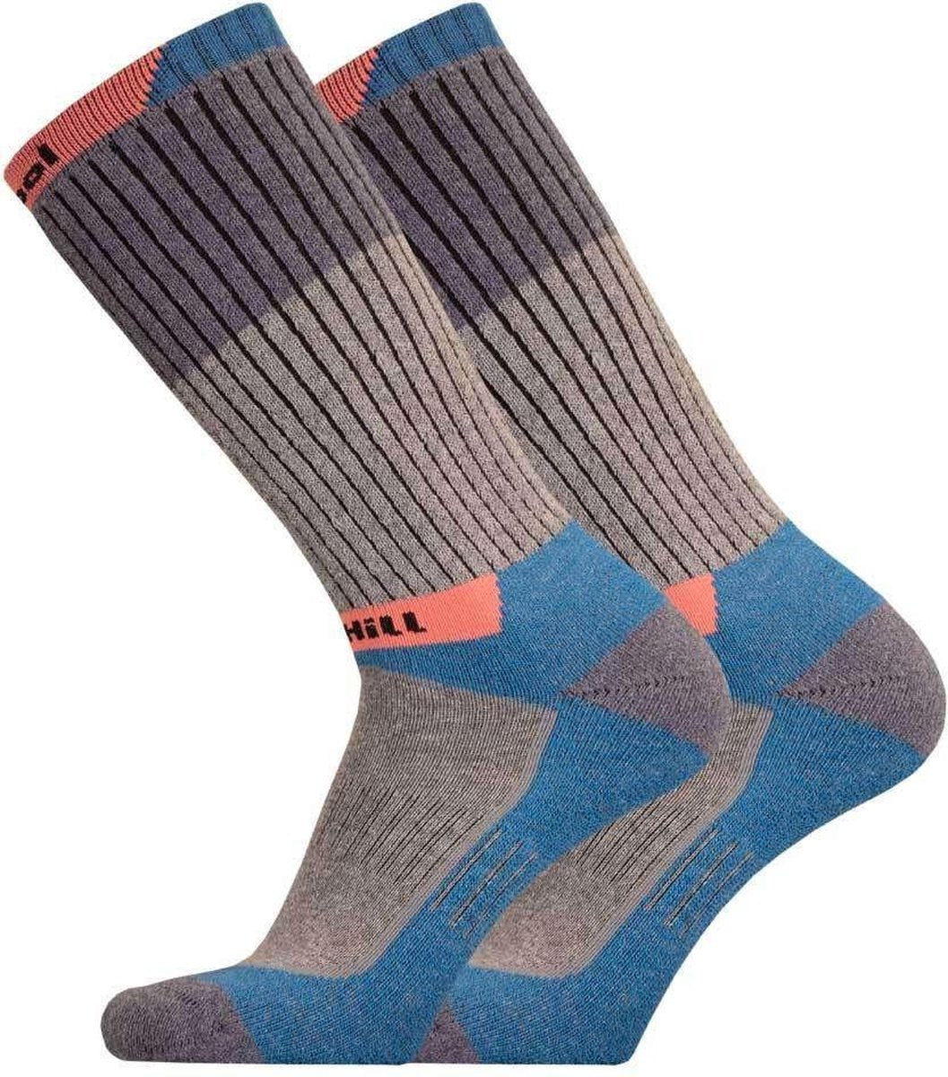 Uphillsport Wandelsokken Hetta Merinowol Grijs/oranje Mt 39-42