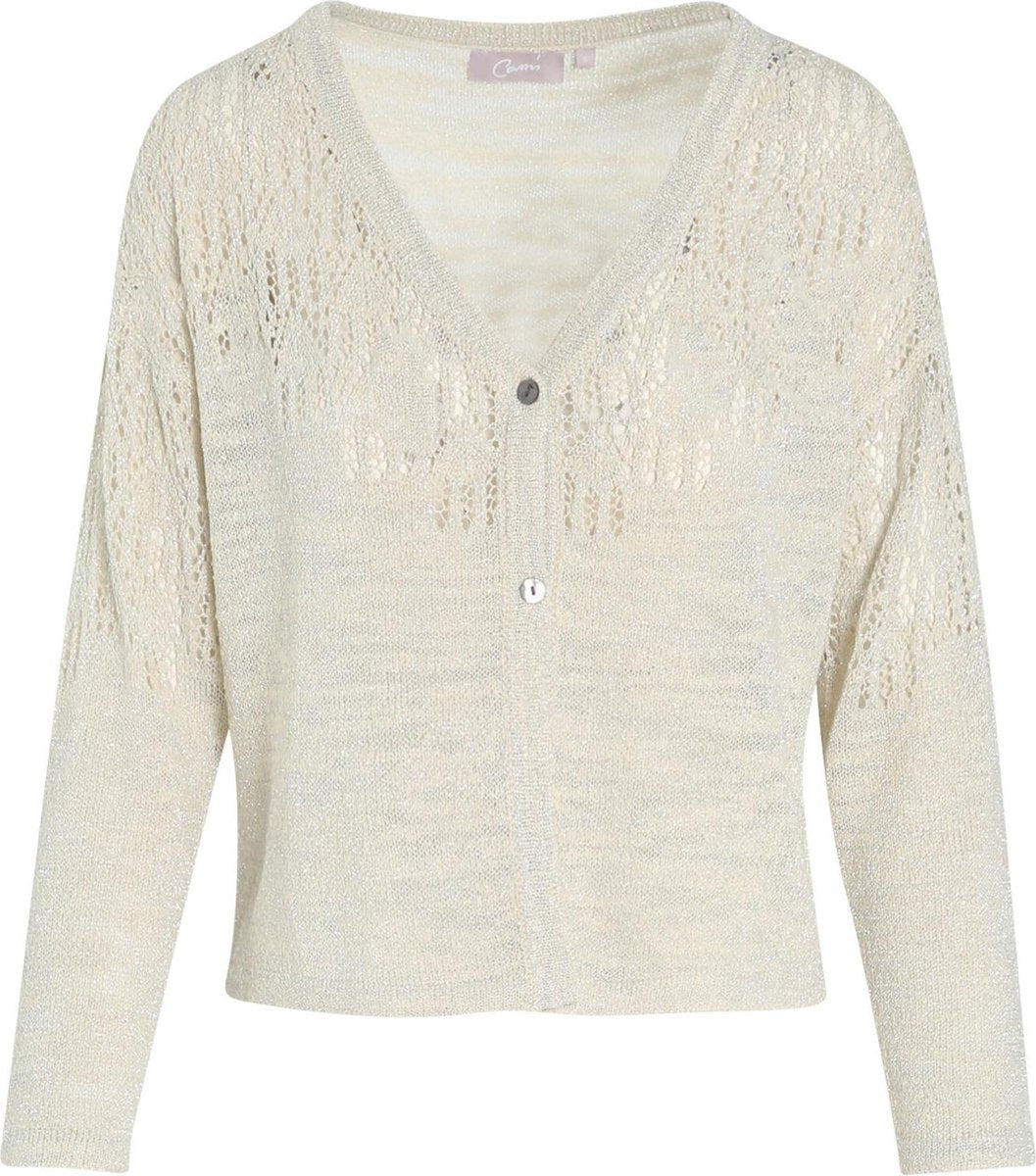 Cassis - Gebreide cardigan - Wit