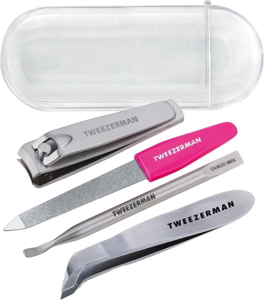 Tweezerman Mini nagelset - RVS - Manicureset met Nagelvijl