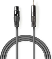 XLR-Audiokabel | XLR 3-pins male - 3