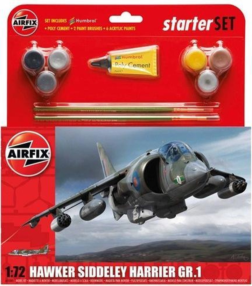 Airfix Hawker Harrier Gr1 Starter Set Modelbouwpakket