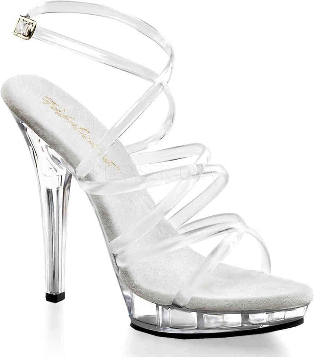 Fabulicious Hoge hakken -36 Shoes- LIP-106 US 6 Transparant/Zilverkleurig