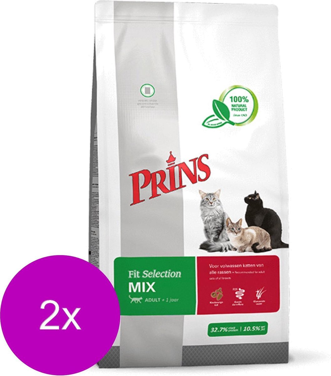 Prins Kattebrokjes - Kattenvoer - 2 x Mix 10 kg