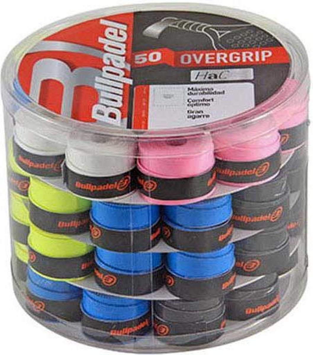 Bullpadel overgrows box 50 stuks multicolor