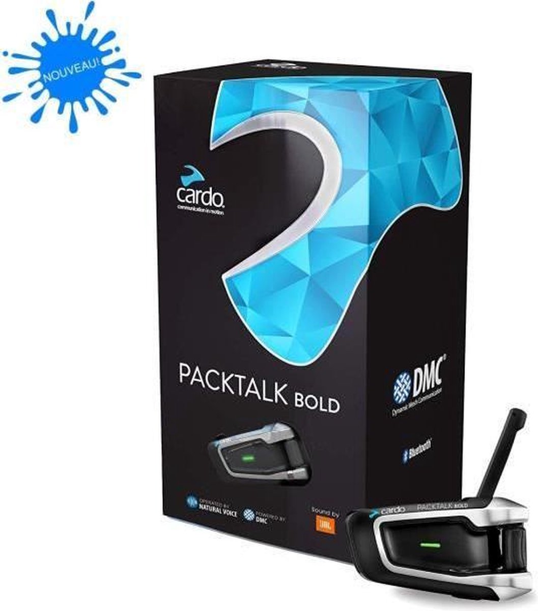 CARDO Motorfiets-intercom - Scala Rider - Packtalk Bold JBL