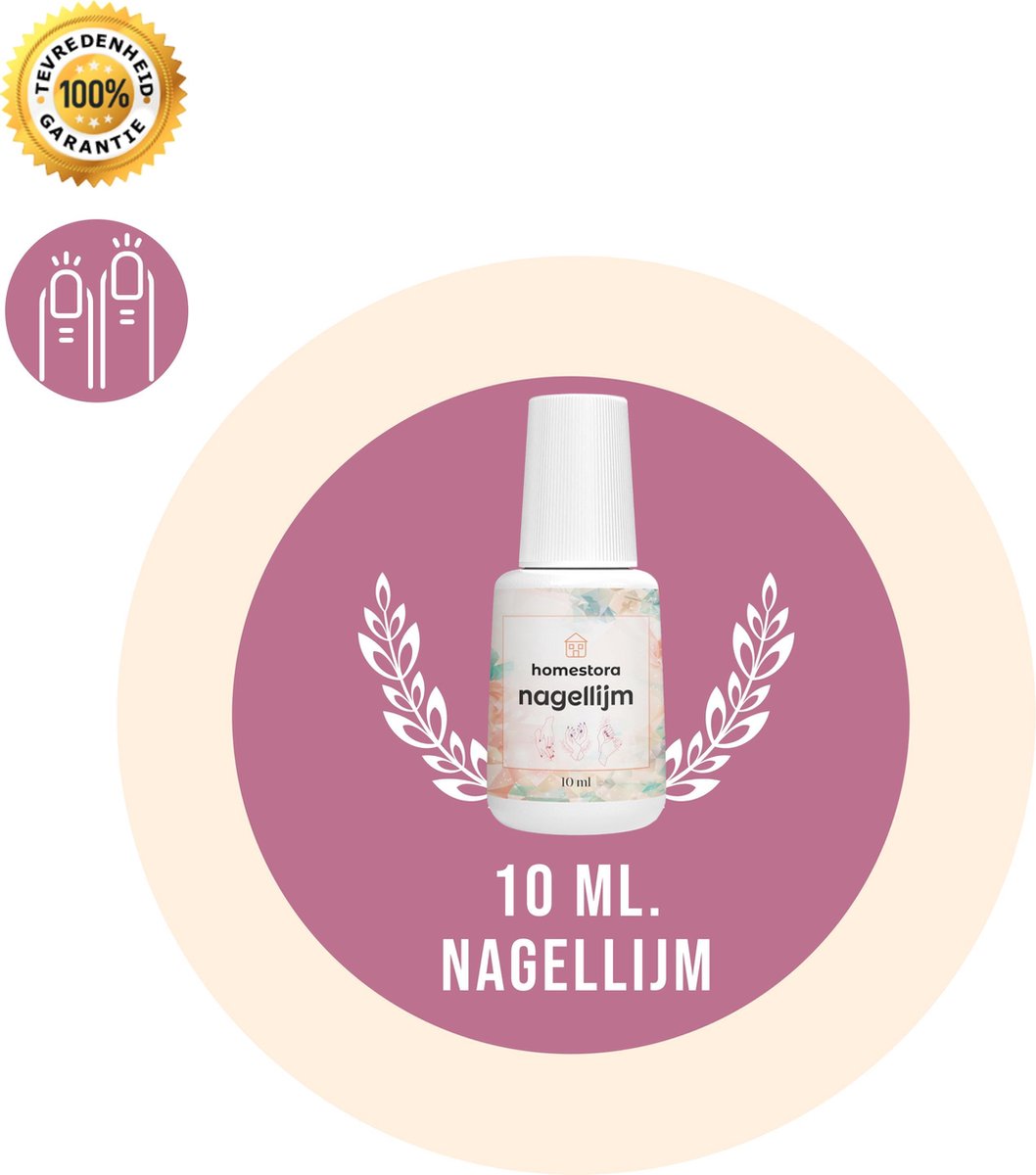 Nagellijm voor Nepnagels (10ML) Geschikt voor Polygel Acryl Nagels Gellak Gel Nagellak - Kunstnagels - Nageltips - Plaknagels - Nagel Lijm