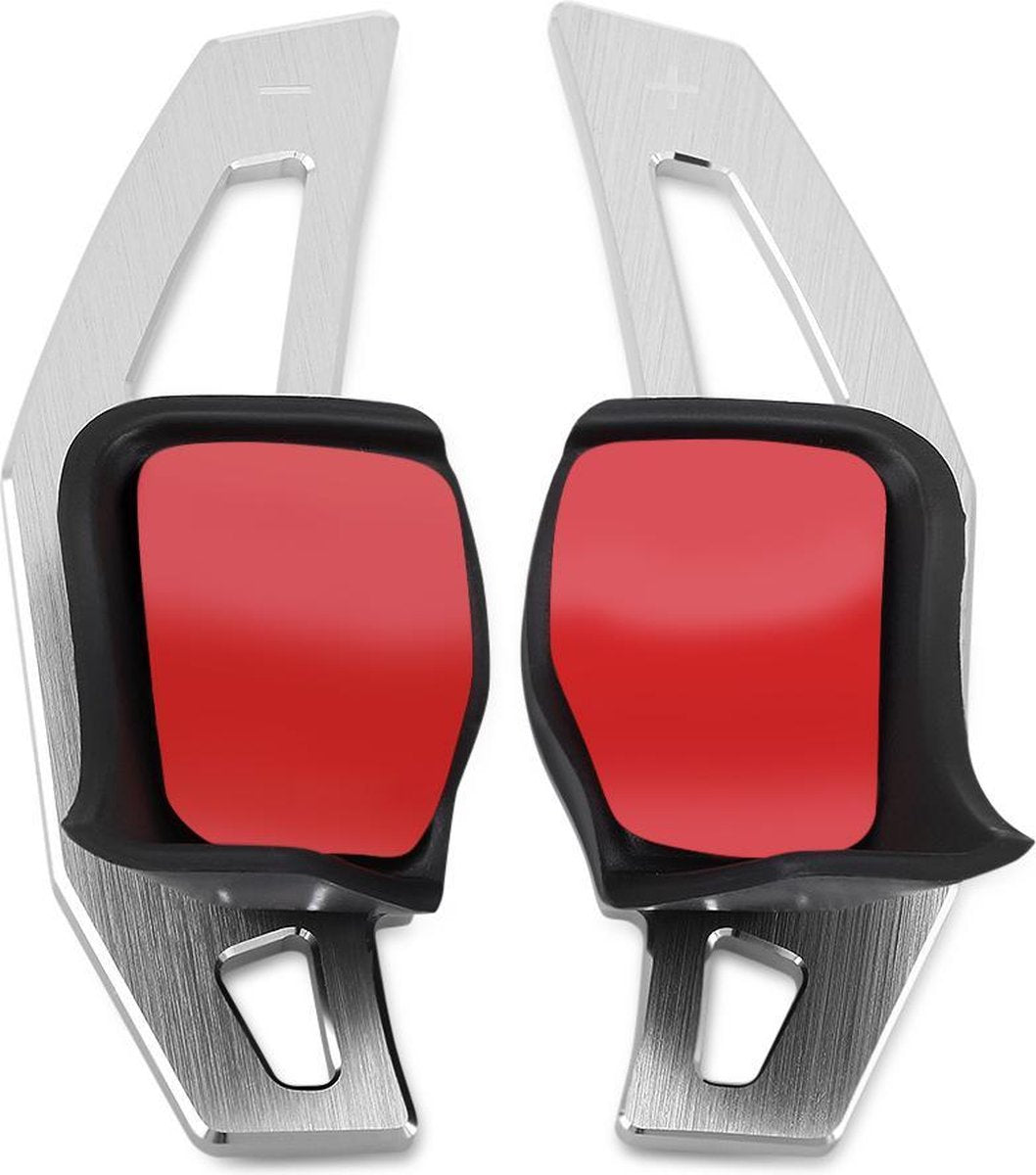 Aluminium DSG Flippers Schakel Paddles Stuurwiel Stuur Geschikt Voor Golf 5 6 Gti Gtd Tsi Fsi Tdi Extentions Zilver