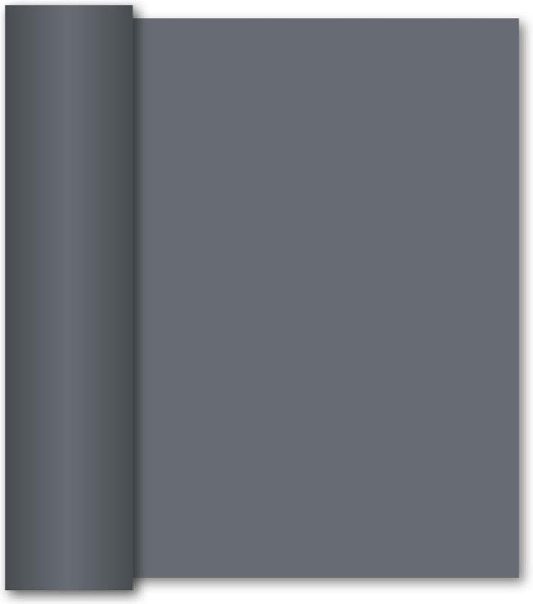 GALA Tafelloper Stone Grey 40cm x 10m Zwart/Grijs