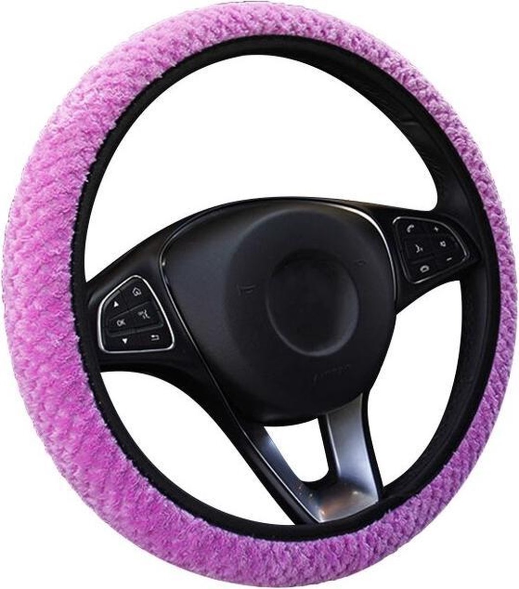 Kasey - Zachte Stuurhoes - Stuurhoes Auto - Stuurhoes Universeel - Paars