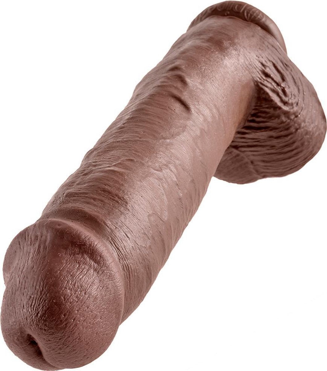 Pipedream King Cock Realistische Dildo met Ballen en Zuignap - 28 cm - Bruin