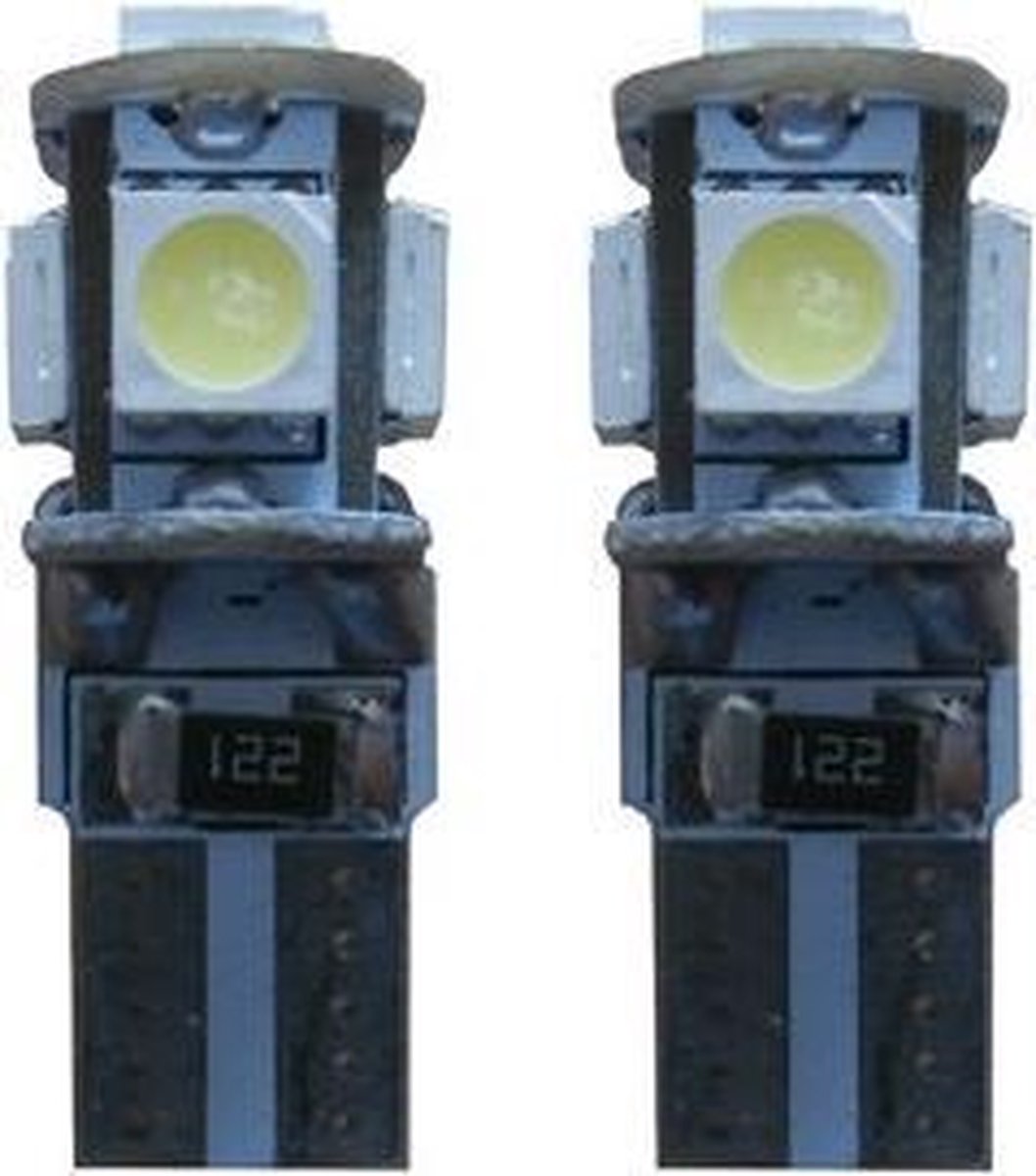 Canbus LED 5 SMD W5W binnenverlichting blauw