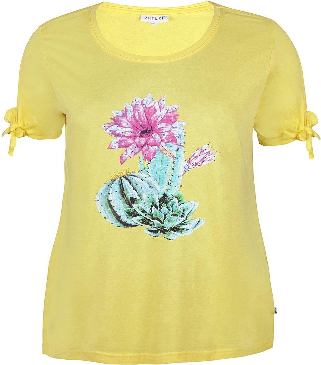 Shirt Zhenzi ALVILDE kaktus opdruk