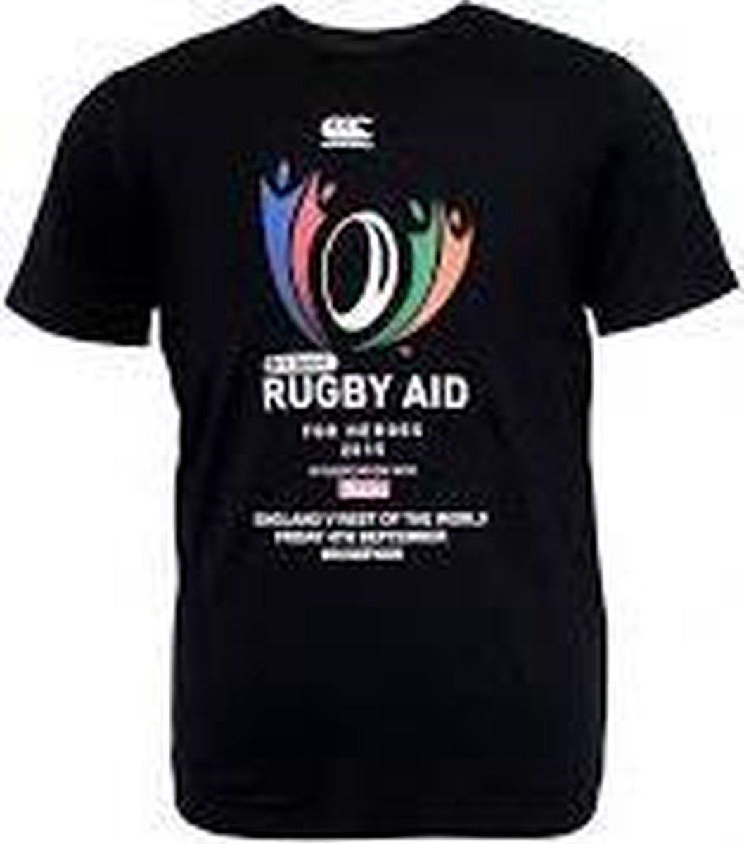 CANTERBURY RUGBY AID TEE - dames 10 S - BLACK