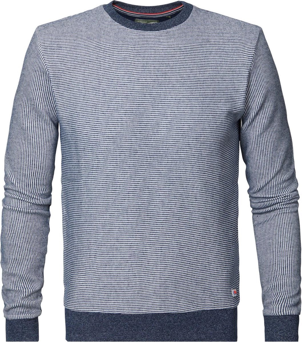 Petrol Industries - Heren Zomerse sweater - Donker blauw - Maat XL