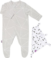 Snuz Baby Cadeau set - Geo Mono - Slaappakje en knuffeldoekje