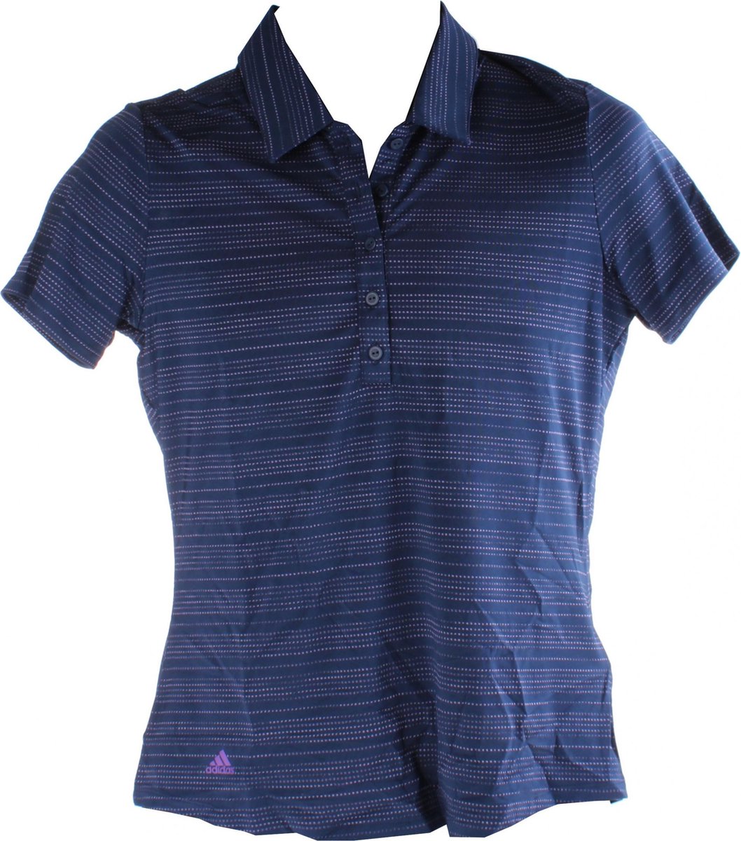 Adidas Golfpolo Microdot Heren Indigo Maat M