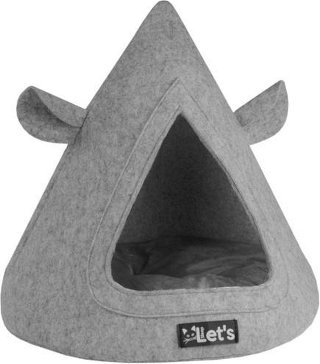 Let's sleep Kattenmand TeePee Grijs 50 x 45 cm