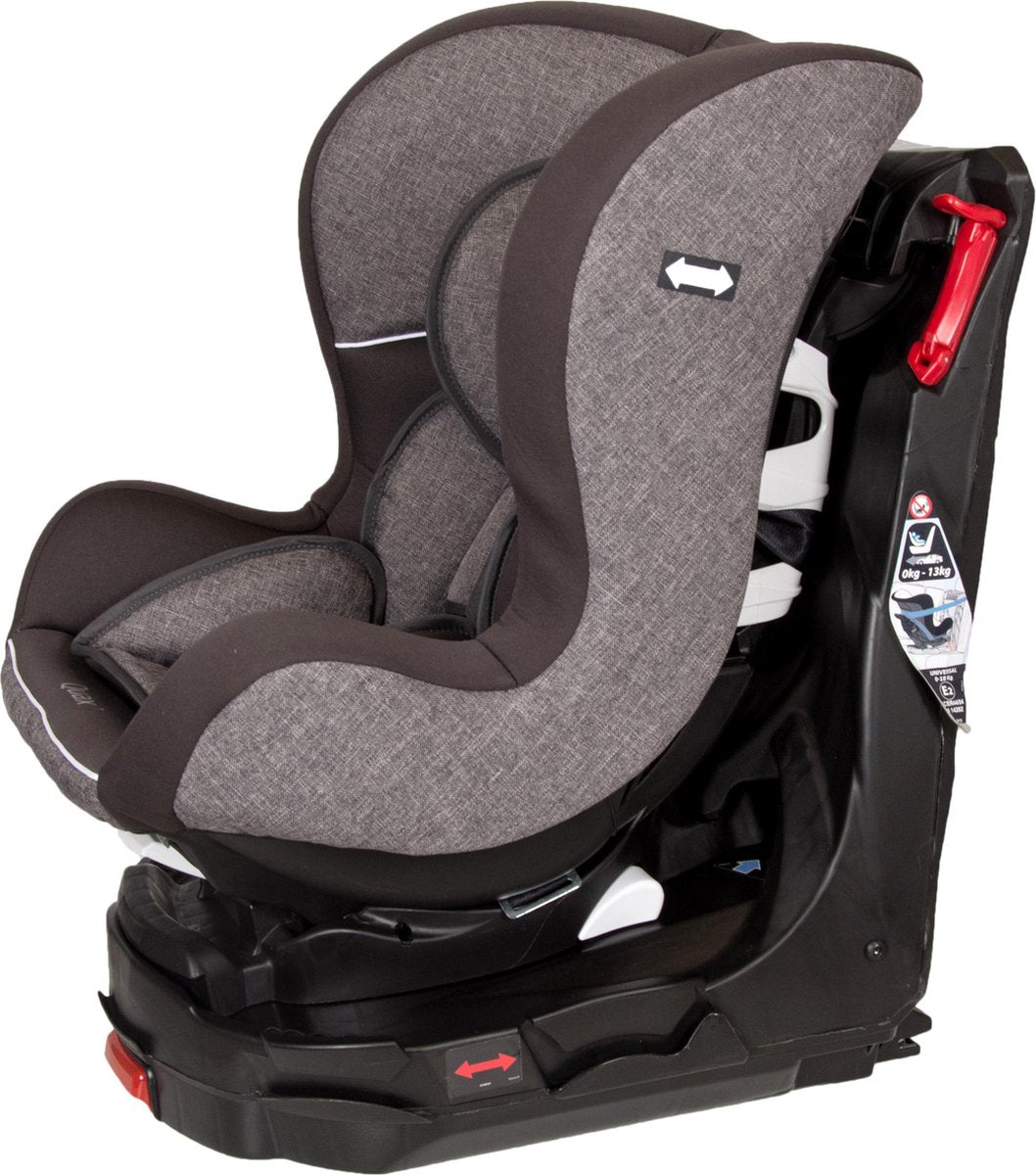 QUAX Easy Rider -ISOFIX- 360° draaibaar -Linen Grey- Groep 0/1