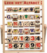 Alfabet-rekenspel met 4-zijdige blokjes
