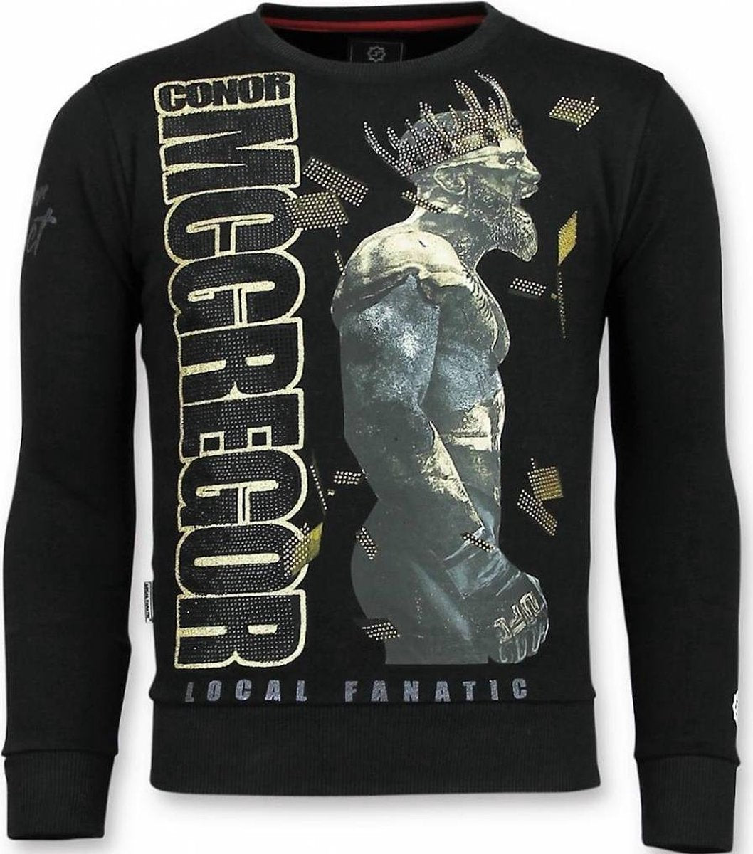 Local Fanatic Notorious Trui - King Mcgregor Sweater Heren - Zwart - Maten: L