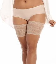 MAGIC Bodyfashion Lace Dijenbanden - Latte - Maat XL