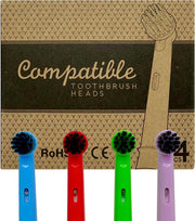 green-goose® Oral B Opzetborstels Kids | Actief Houtskool Opzetborsteltjes | Milieuvriendelijk | Eco | Duurzaam | 4 Stuks
