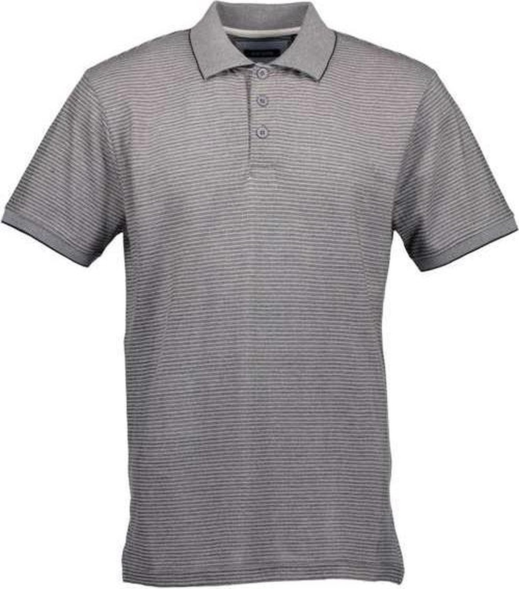 Blue Seven heren poloshirt grijs/wit - maat 3XL