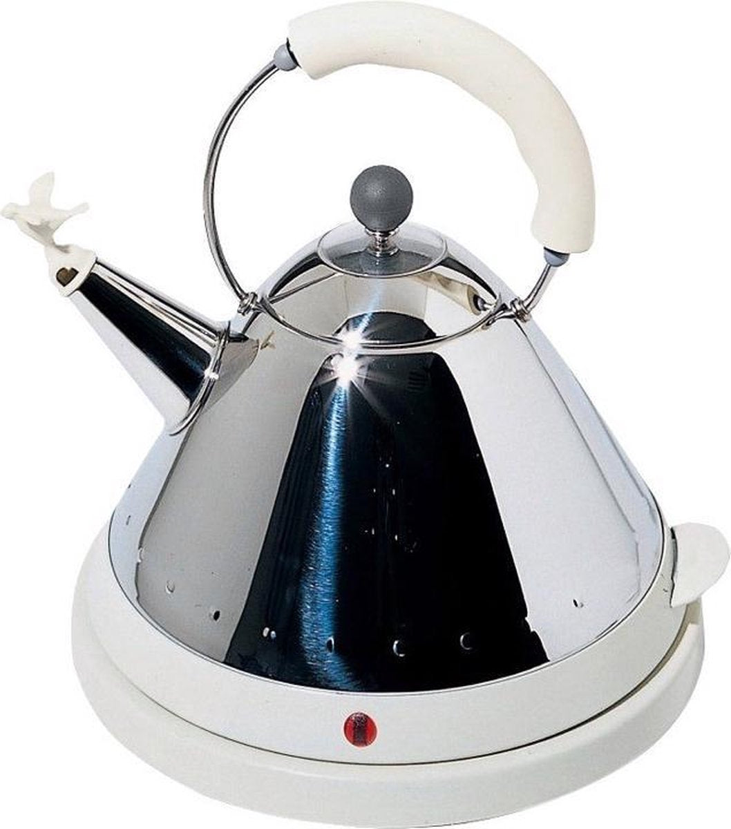 Alessi MG32 W - Waterkoker - RVS/Wit