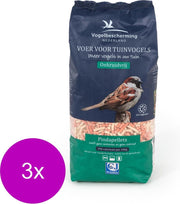 Wildbird Vogelbescherming Pindapellets - Buitenvogelvoer - 3 x 1.75 l Geel Roze