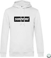 Subprime - Heren Hoodies Hoodie Block White - Wit - Maat 3XL